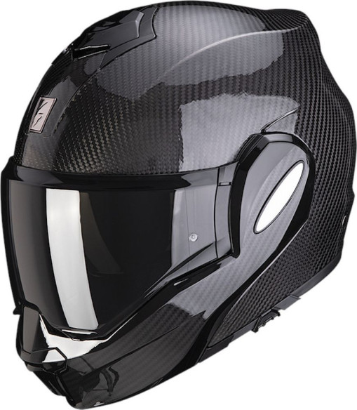 Casca Moto Flip-Up Exo Tech Evo Solid Carbon Black 24