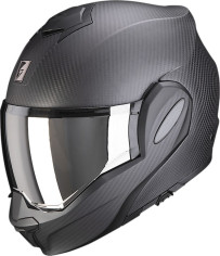 Casca Moto Flip-Up Exo Tech Evo Solid Carbon Black Matt 24