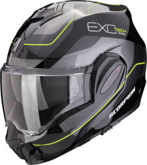 Casca Moto Flip-Up Exo Tech Evo Pro Commuta Black/Silver/Yellow 24