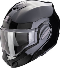 Casca Moto Flip-Up Exo Tech Evo Pro Solid Metal Black Glossy 24