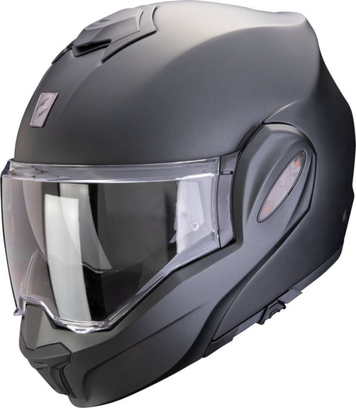 Casca Moto Flip-Up Exo Tech Evo Pro Solid Pearl Black Matt 24