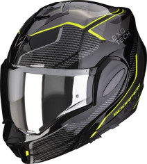 Casca Moto Flip-Up Exo Tech Evo Animo Black/Yellow Fluo 24