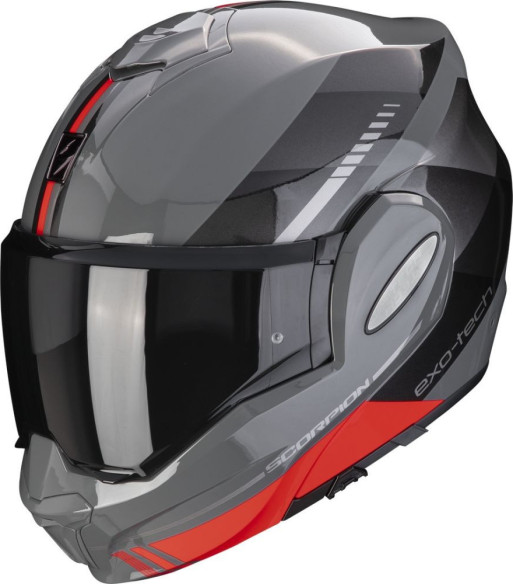 Casca Moto Flip-Up Exo Tech Evo Genre Grey/Black/Red 24