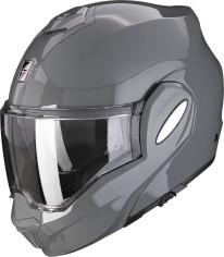 Casca Moto Flip-Up Exo Tech Evo Solid Cement Grey 24