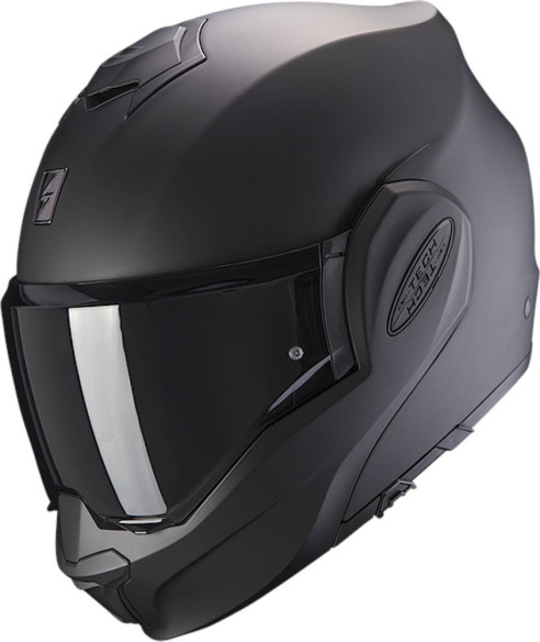 Casca Moto Flip-Up Exo Tech Evo Solid Black Matt 24