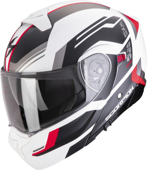 Casca Moto Flip-Up Exo 930 Evo Sikon White Matt/Black/Red 24