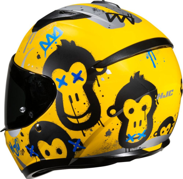 Casca Moto Full-Face Copii C10 Geti Yellow /Blue/Black 24