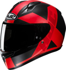 Casca Moto Full-Face C10 Tez Black Matt/Red 24