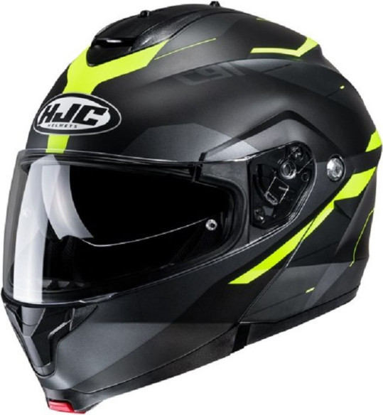 Casca Moto Full-Face C91 Karan Black/Silver/Yellow 24