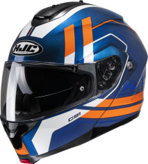 Casca Moto Full-Face C91 Octo Metal Blue/White/Orange 24