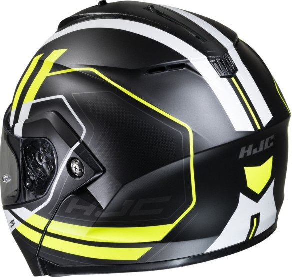 Casca Moto Full-Face C91 Octo Black/White/Yellow 24