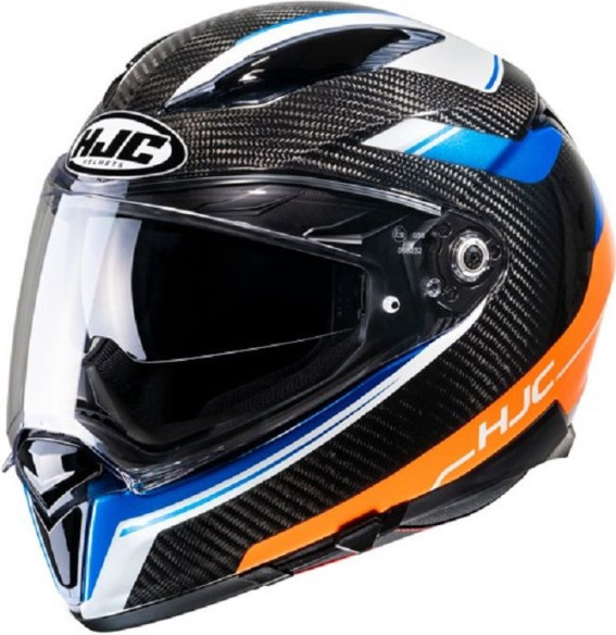 Casca Moto Full-Face F70 Carbon Ubis Black/Blue/White/Orange 24
