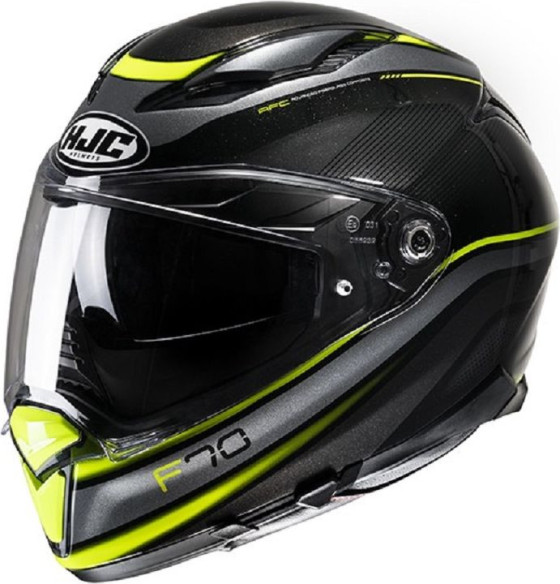 Casca Moto Full-Face F70 Diwen Black/Yellow/Silver 24