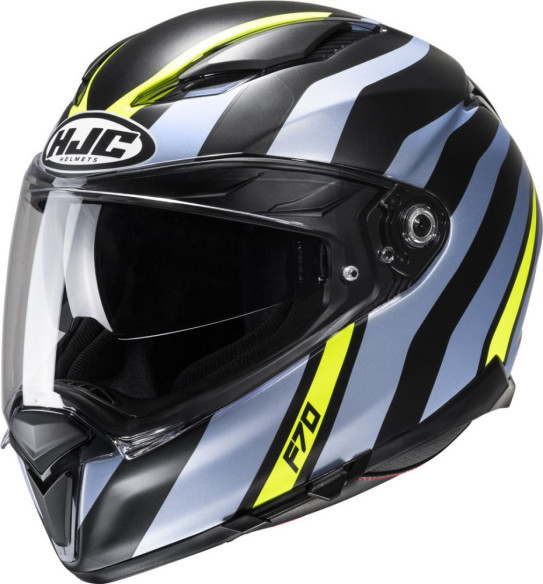 Casca Moto Full-Face F70 Galla Metal Blue/Black/Yellow Fluo 24