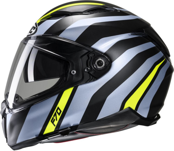 Casca Moto Full-Face F70 Galla Metal Blue/Black/Yellow Fluo 24