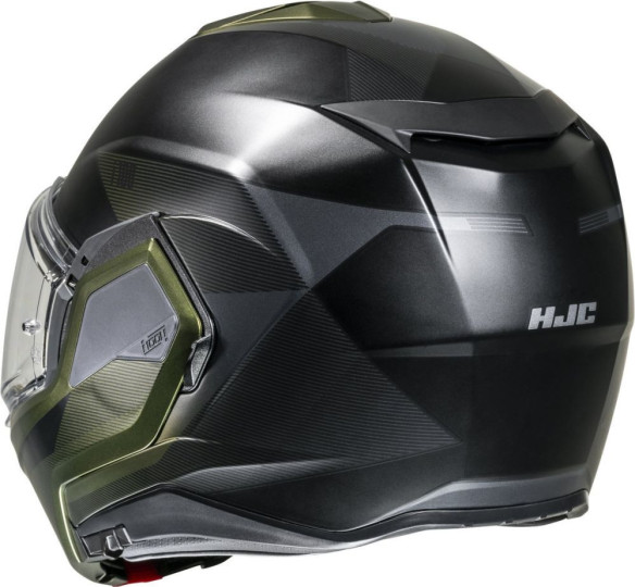 Casca Moto Full-Face i100 Beis Black/Green/Grey 24