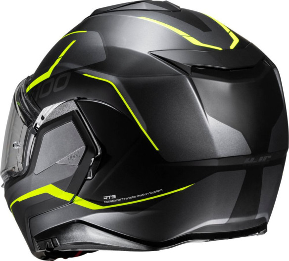 Casca Moto Full-Face i100 Lorix Grey/Black/Yellow 24