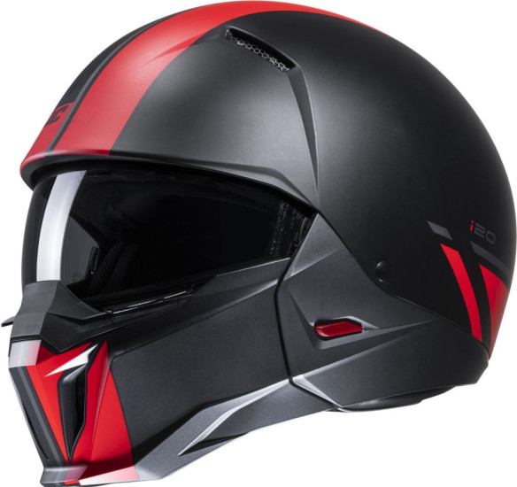 Casca Moto Open-Face/Jet i20 Batol Black/Red 24