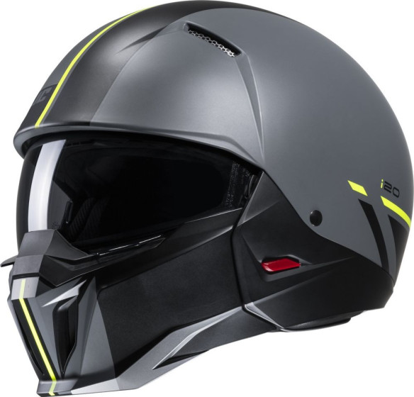 Casca Moto Open-Face/Jet i20 Batol Grey/Black/Yellow 24