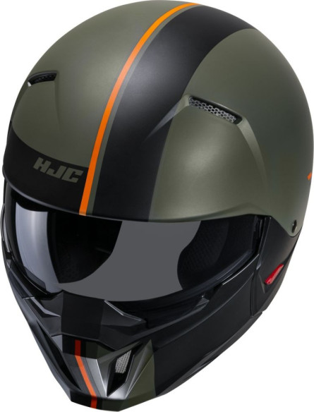 Casca Moto Open-Face/Jet i20 Batol Green/Black/Orange 24