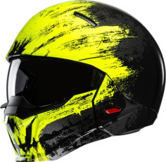 Casca Moto Open-Face/Jet i20 Furia Black/Yellow 24