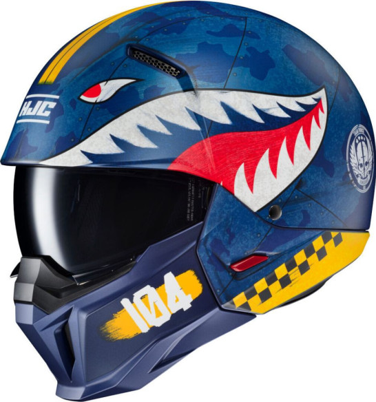 Casca Moto Open-Face/Jet i20 Vanguard Call Of Duty Blue/Yellow/Red 24