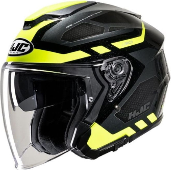 Casca Moto Open-Face/Jet i30 Aton Black/Yellow 24