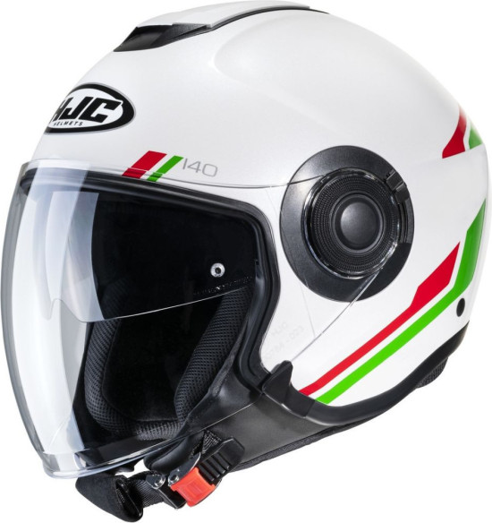 Casca Moto Open-Face/Jet i40 Paddy White/Red/Green 24