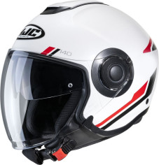 Casca Moto Open-Face/Jet i40 Paddy White/Red/Black 24