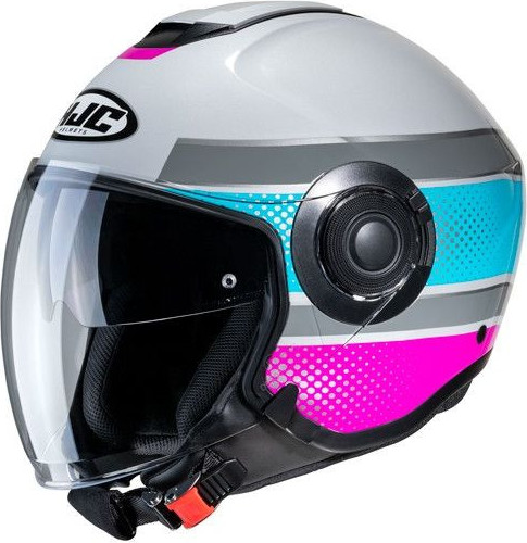 Casca Moto Open-Face/Jet i40 Tolan Grey/Silver/Blue/Pink 24