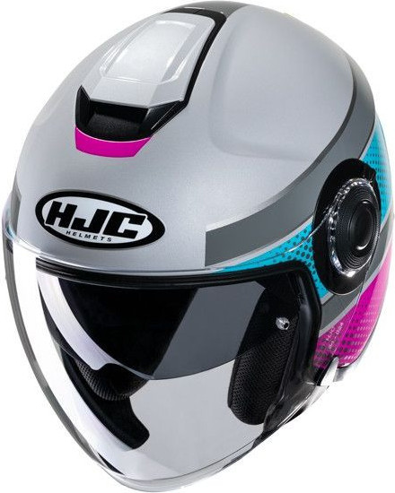 Casca Moto Open-Face/Jet i40 Tolan Grey/Silver/Blue/Pink 24