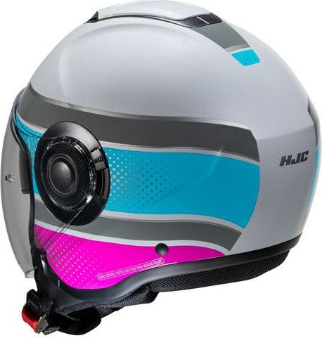 Casca Moto Open-Face/Jet i40 Tolan Grey/Silver/Blue/Pink 24