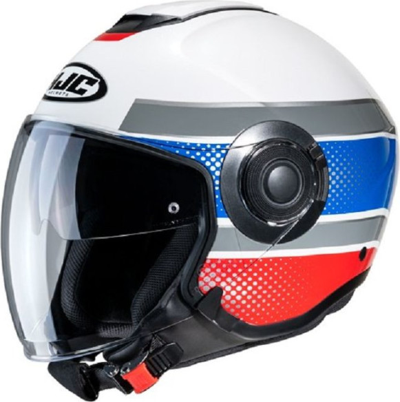 Casca Moto Open-Face/Jet i40 Tolan White/Silver/Blue/Red 24