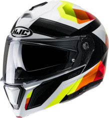 Casca Moto Full-Face i90 Lark White/Black/Orange 24