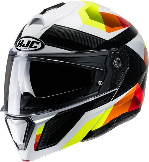 Casca Moto Full-Face i90 Lark White/Black/Orange 24