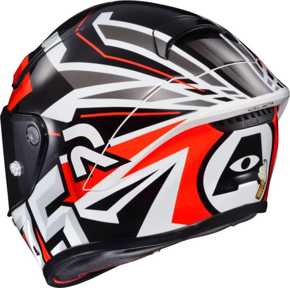 Casca Moto Full-Face RPHA 1 Arenas Replica Black/White/Red 24