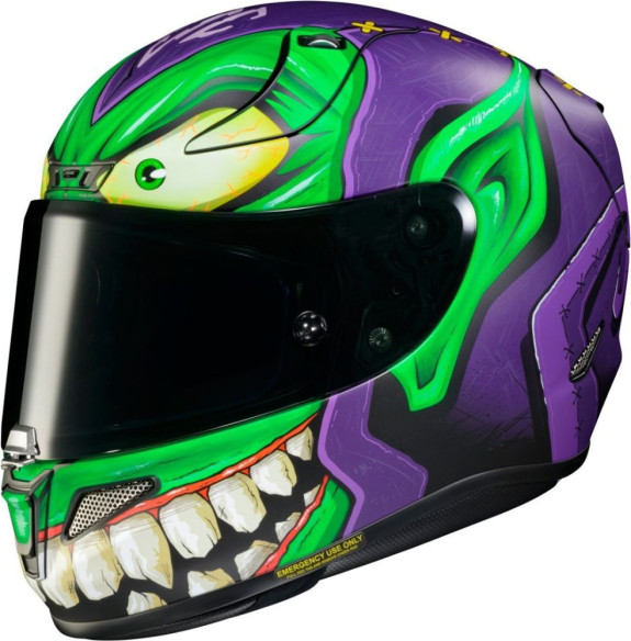Casca Moto Full-Face RPHA 11 Green Goblin Marvel Purple/Green 24