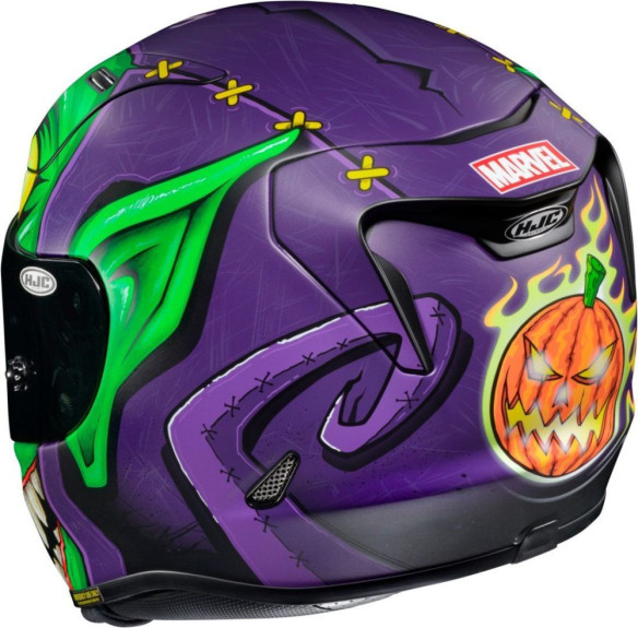 Casca Moto Full-Face RPHA 11 Green Goblin Marvel Purple/Green 24