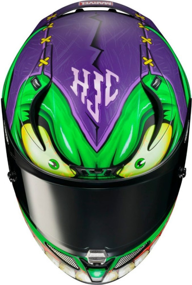 Casca Moto Full-Face RPHA 11 Green Goblin Marvel Purple/Green 24