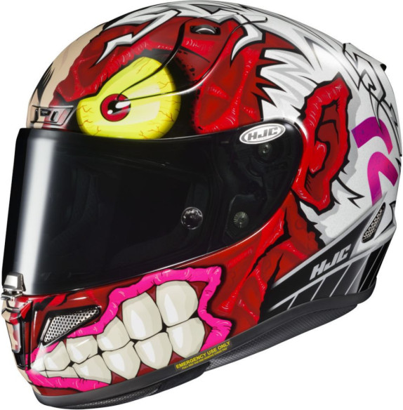 Casca Moto Full-Face RPHA 11 Two Face DC Comics Whte/Grey/Red 24