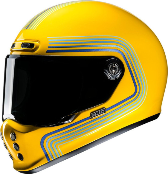 Casca Moto Full-Face V10 Foni Yellow/Blue 24
