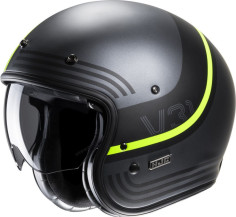 Casca Moto Open-Face/Jet V31 Byron Retro Grey/Black/Yellow 24