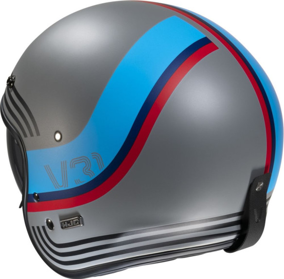 Casca Moto Open-Face/Jet V31 Byron Retro Grey/Red/Black/Blue 24
