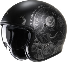 Casca Moto Open-Face/Jet V31 Desto Retro Black/Grey 24