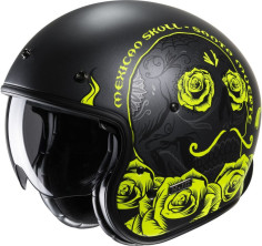 Casca Moto Open-Face/Jet V31 Desto Retro Black/Yellow 24