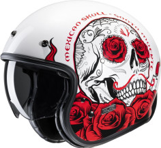 Casca Moto Open-Face/Jet V31 Desto Retro Wite/Red 24