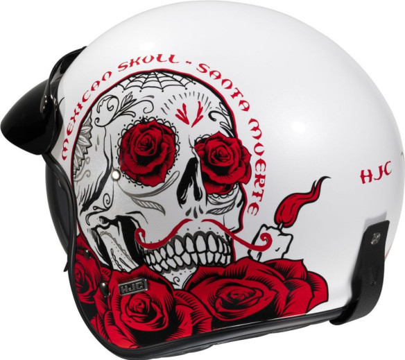 Casca Moto Open-Face/Jet V31 Desto Retro Wite/Red 24