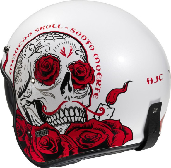 Casca Moto Open-Face/Jet V31 Desto Retro Wite/Red 24