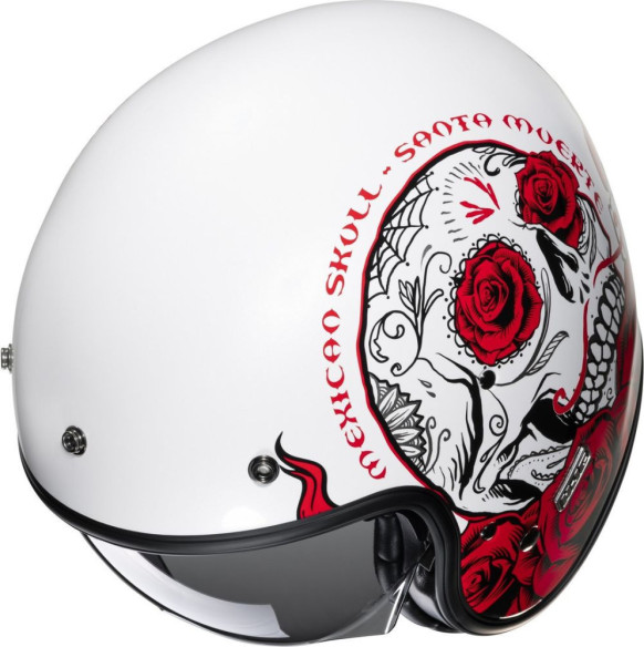 Casca Moto Open-Face/Jet V31 Desto Retro Wite/Red 24