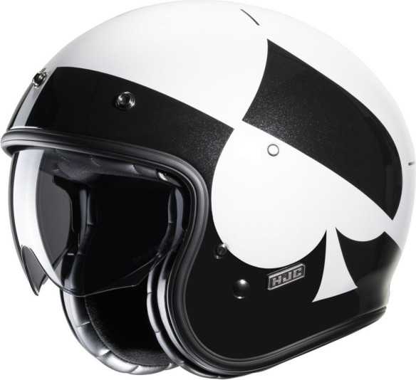 Casca Moto Open-Face/Jet V31 Kuz Retro White/Black 24